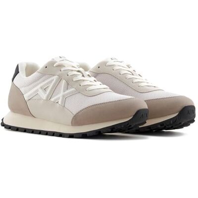 Armani Drop Scarpe da Ginnastica Uomo, Plaza Taupe+off Whit, Armani Drop Scarpe da Ginnastica Uomo, Plaza Taupe+off Whit,