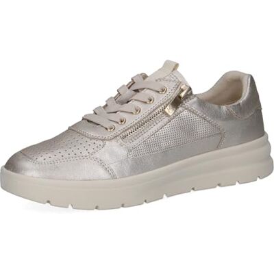 CAPRICE Oxford da Donna in Pelle, Metallico (Platin Metal.), 36 EU CAPRICE Oxford da Donna in Pelle, Metallico (Platin Metal.), 36 EU