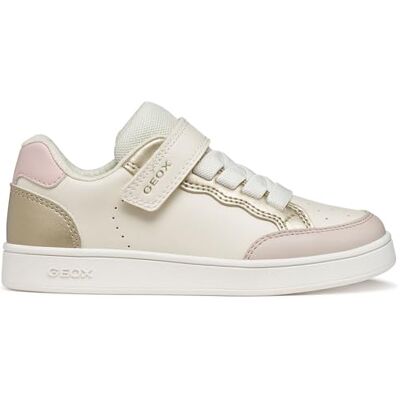 Geox J ECLYPER Girl B Sneaker, LT Avorio/Oro, 24 EU Geox J ECLYPER Girl B Sneaker, LT Avorio/Oro, 24 EU