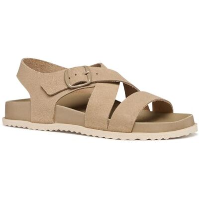 Geox SandyBETT B Flat Sandal, LT, tortora, 41 EU Geox SandyBETT B Flat Sandal, LT, tortora, 41 EU