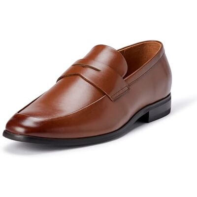 Amazon Essentials Mocassini Penny con Punta Squadrata e Cucitura Frontale Uomo, Tan, 42 EU Amazon Essentials Mocassini Penny con Punta Squadrata e Cucitura Frontale Uomo, Tan, 42 EU