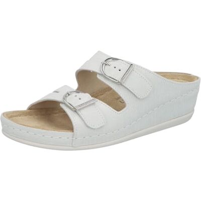 Berkemann Lüneburg, Ciabatte Donna, Bianco Argento, 38 2/3 EU Berkemann Lüneburg, Ciabatte Donna, Bianco Argento, 38 2/3 EU