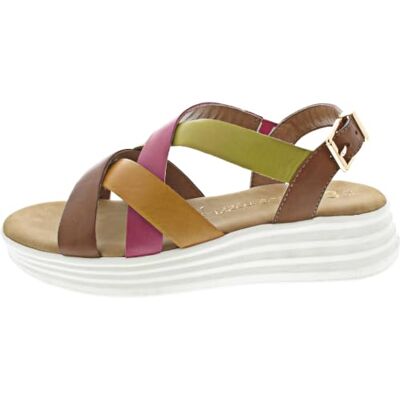 MARCO TOZZI Sandalo da donna morbido plantare Feel Me pelle fodera morbida slingback MARCO TOZZI Sandalo da donna morbido plantare Feel Me pelle fodera morbida slingback