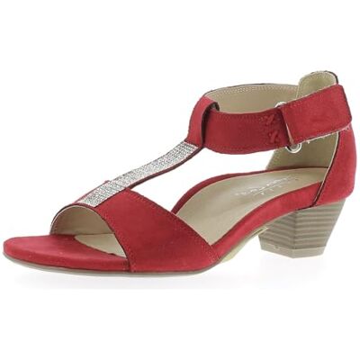 Andrea Conti Damen Absatz Sandalette, Sandali con Tacco Donna, Colore: Rosso, 39 EU Andrea Conti Damen Absatz Sandalette, Sandali con Tacco Donna, Colore: Rosso, 39 EU