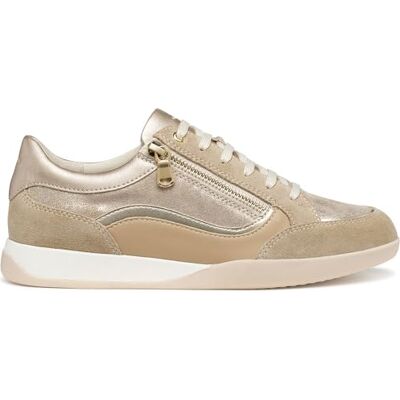 Geox Scarpe da Ginnastica da Donna D Maryemy C, Crema, 36 EU Geox Scarpe da Ginnastica da Donna D Maryemy C, Crema, 36 EU