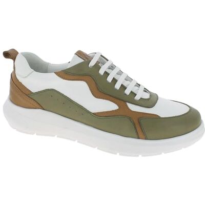 Andrea Conti Sneaker da Donna, Scarpe da Ginnastica, Bianco Fango Marrone, 41 EU Andrea Conti Sneaker da Donna, Scarpe da Ginnastica, Bianco Fango Marrone, 41 EU