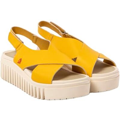 ART 1574 Brighton, Sandalo Donna, Nappa Yellow, 42 EU ART 1574 Brighton, Sandalo Donna, Nappa Yellow, 42 EU
