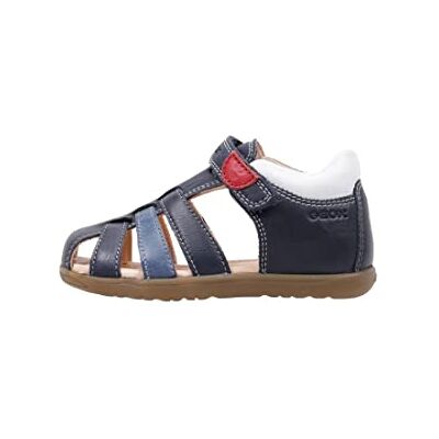 Geox B Sandal Macchia Boy, Primi Passi Bimbo 0-24, Blu/Bianco (Navy/White), 18 EU Geox B Sandal Macchia Boy, Primi Passi Bimbo 0-24, Blu/Bianco (Navy/White), 18 EU