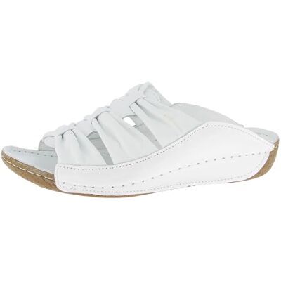 Andrea Conti Damen Pantolette, Mocassino Basso Donna, Bianco, 38 EU Andrea Conti Damen Pantolette, Mocassino Basso Donna, Bianco, 38 EU