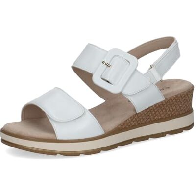 CAPRICE Damen , Ciabatte Zeppa Donna, Nappa Bianca, 39 EU CAPRICE Damen , Ciabatte Zeppa Donna, Nappa Bianca, 39 EU