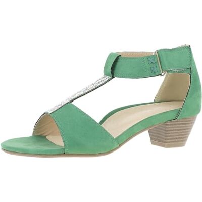 Andrea Conti Damen Absatz Sandalette, Sandali con Tacco Donna, Verde, 36 EU Andrea Conti Damen Absatz Sandalette, Sandali con Tacco Donna, Verde, 36 EU