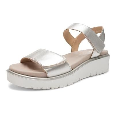 ARA Sandalo da donna Bilbao, nero, platino, 37 EU ARA Sandalo da donna Bilbao, nero, platino, 37 EU