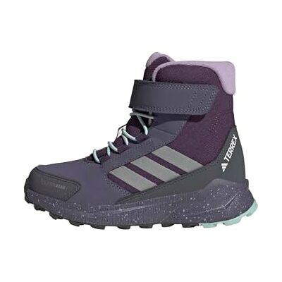Adidas Unisex Bambini Terrex Trailmaker 2 High Climawarm+ Kids, Aurora Plum/Matte Silver/Semi Flash Aqua, 31 EU Adidas Unisex Bambini Terrex Trailmaker 2 High Climawarm+ Kids, Aurora Plum/Matte Silver/Semi Flash Aqua, 31 EU