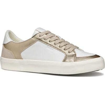 Geox D EMMELENY E, Scarpe da Ginnastica Donna, White/Lt Gold, 39 EU Geox D EMMELENY E, Scarpe da Ginnastica Donna, White/Lt Gold, 39 EU