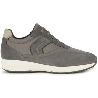 Geox Herren Sneaker da Uomo Happy A, Pietra Dk, 41 EU Geox Herren Sneaker da Uomo Happy A, Pietra Dk, 41 EU