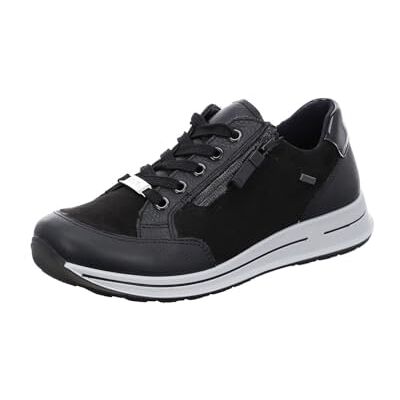 ARA Osaka 2.0-GTX, Sneaker a Taglio Basso Donna, Nero, 37 EU Larga ARA Osaka 2.0-GTX, Sneaker a Taglio Basso Donna, Nero, 37 EU Larga