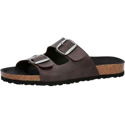Lico Ciabatte uomo Bioline Man, marrone vegano, 40 EU Lico Ciabatte uomo Bioline Man, marrone vegano, 40 EU