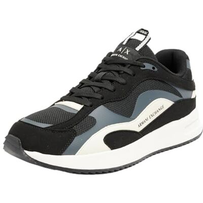 Armani Sneaker da Uomo Dusseldorf, Nero Scuro, 41 EU Armani Sneaker da Uomo Dusseldorf, Nero Scuro, 41 EU