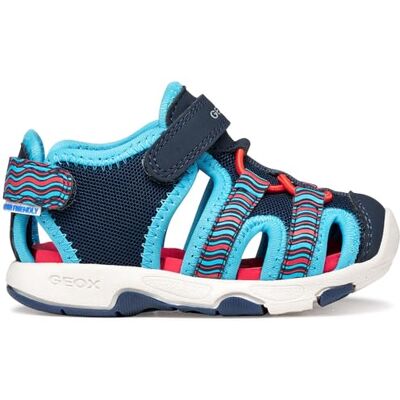 Geox Bambino B Multy Boy A Sandal, Navy/Azure, 21 EU Geox Bambino B Multy Boy A Sandal, Navy/Azure, 21 EU