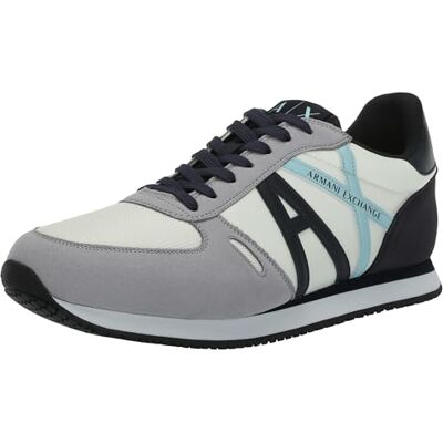 Armani Sneaker da Uomo Rio, Essential, Side Logo, Navy Op White, 39 EU Armani Sneaker da Uomo Rio, Essential, Side Logo, Navy Op White, 39 EU