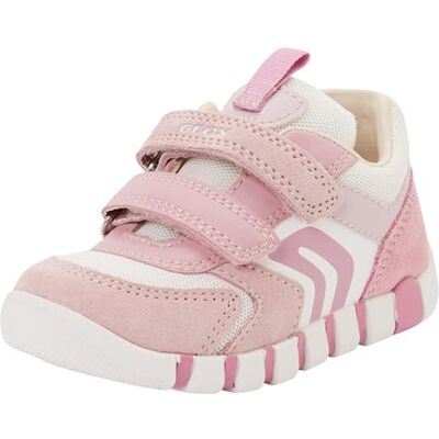 Geox B IUPIDOO Girl C Sneaker, Rosa/Bianco, 20 EU Geox B IUPIDOO Girl C Sneaker, Rosa/Bianco, 20 EU