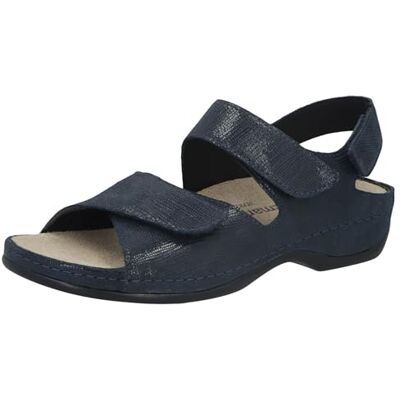 Berkemann Rina, Sandali Donna, Blu Notte Pelle Stretch, 42 2/3 EU Berkemann Rina, Sandali Donna, Blu Notte Pelle Stretch, 42 2/3 EU