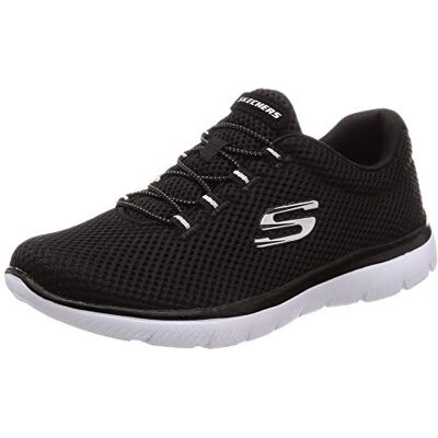 Skechers Donna Summits 12985 Scarpe da ginnastica, Black Mesh/ White Trim, 39.5 EU Skechers Donna Summits 12985 Scarpe da ginnastica, Black Mesh/ White Trim, 39.5 EU