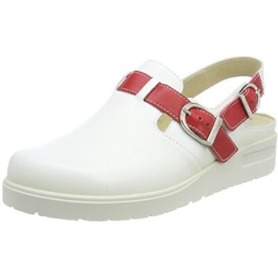 Berkemann Tec-PRO-Iver Zoccoli da Lavoro Unisex Adulto, (Weiß/Rot), 43 1/3 EU Berkemann Tec-PRO-Iver Zoccoli da Lavoro Unisex Adulto, (Weiß/Rot), 43 1/3 EU
