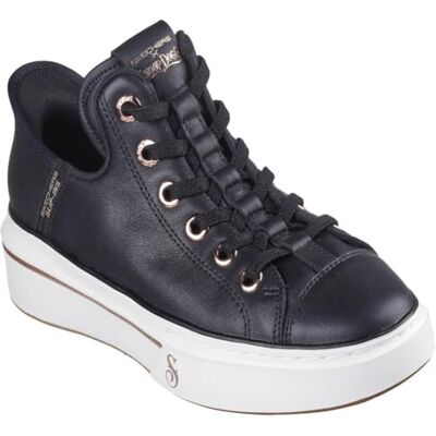 Skechers Snoop Dogg:Snoop One-og Hands Free Slip-ins, Scarpe da Ginnastica Donna, Black Leather/Mesh/Rose Gold Trim, 37.5 EU Skechers Snoop Dogg:Snoop One-og Hands Free Slip-ins, Scarpe da Ginnastica Donna, Black Leather/Mesh/Rose Gold Trim, 37.5 EU
