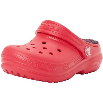 Crocs Classic Lined Bold Check Clog T, Zoccoli Unisex Bambini e Ragazzi, Lampone Digitale, 24/25 EU Crocs Classic Lined Bold Check Clog T, Zoccoli Unisex Bambini e Ragazzi, Lampone Digitale, 24/25 EU