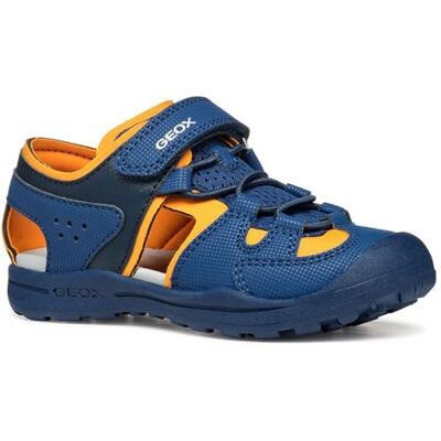 Geox J VANIETT BOY A Sandalo Bambino, Navy/Orange, Geox J VANIETT BOY A Sandalo Bambino, Navy/Orange,