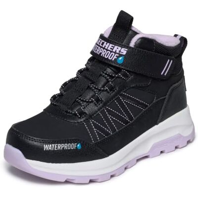 Skechers Bambine e Ragazze Storm Blazer Artic Mass Sneaker, Black Synthetic Textile Lavender Trim, 28.5 EU Skechers Bambine e Ragazze Storm Blazer Artic Mass Sneaker, Black Synthetic Textile Lavender Trim, 28.5 EU