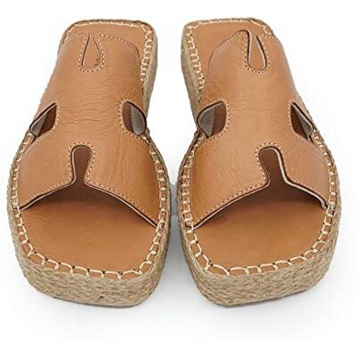 Bonateks , Sandalo a Cuneo Donna, Marrone, 40 EU Bonateks , Sandalo a Cuneo Donna, Marrone, 40 EU