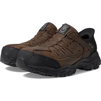 Skechers Uomo Holdredge Ryker Hands Free Slip-in Scarpe di Sicurezza, Marrone, 46 EU Large Skechers Uomo Holdredge Ryker Hands Free Slip-in Scarpe di Sicurezza, Marrone, 46 EU Large