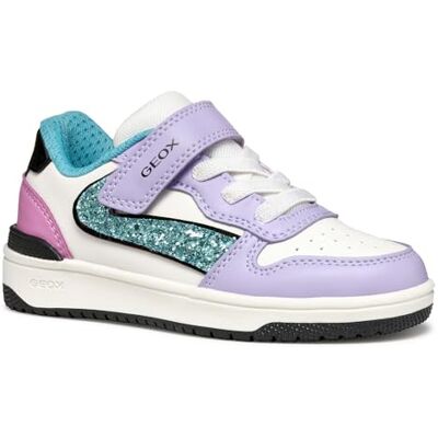 Geox J WASHIBA Girl A Scarpe da Ginnastica Bambina, Lilac/Turquoise, Geox J WASHIBA Girl A Scarpe da Ginnastica Bambina, Lilac/Turquoise,