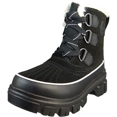 Sorel Torino WP, Stivali Invernali Donna, Nero (Black/Fawn), 42 EU Sorel Torino WP, Stivali Invernali Donna, Nero (Black/Fawn), 42 EU