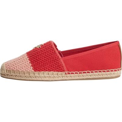 Tommy Hilfiger TH Script Crochet Espadrille , Espadrillas Donna, Red (Ornamental Red), 35 EU Tommy Hilfiger TH Script Crochet Espadrille , Espadrillas Donna, Red (Ornamental Red), 35 EU
