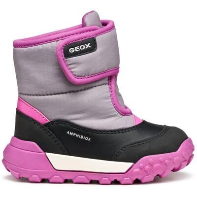 Geox B Trekkyup Girl B Ab, Stivale alla Caviglia Bimba 0-24, Nero/Grigio, 20 EU Geox B Trekkyup Girl B Ab, Stivale alla Caviglia Bimba 0-24, Nero/Grigio, 20 EU