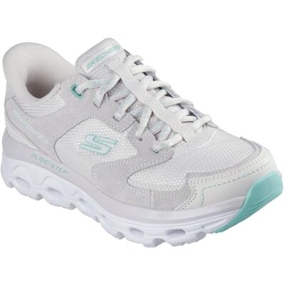 Skechers Donna Glide-Step Sole Paradise Valley Slip-In ALLENATRICE, Taupe Leather/Synthetic/Multi Textile, 36 EU Skechers Donna Glide-Step Sole Paradise Valley Slip-In ALLENATRICE, Taupe Leather/Synthetic/Multi Textile, 36 EU
