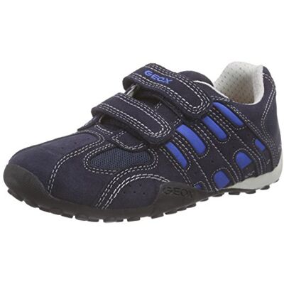 Geox Jr Snake B Scarpe da Ginnastica Basse Bambino, Blu (Navy/royal), 28 EU Geox Jr Snake B Scarpe da Ginnastica Basse Bambino, Blu (Navy/royal), 28 EU