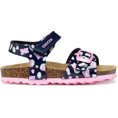 Geox Sandali da bambina B CHALKI Girl Navy/Multicolor, 20 EU Geox Sandali da bambina B CHALKI Girl Navy/Multicolor, 20 EU
