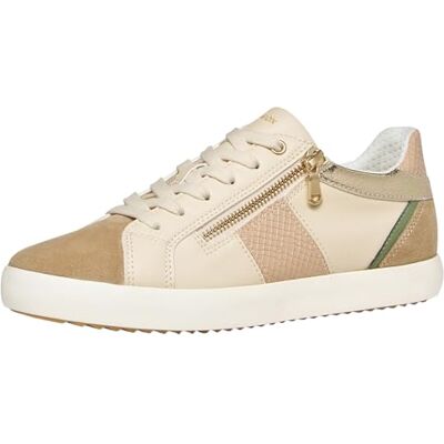 Geox Scarpe da Ginnastica da Donna D BLOMIEE E, Papyrus/Crema, 40 EU Geox Scarpe da Ginnastica da Donna D BLOMIEE E, Papyrus/Crema, 40 EU