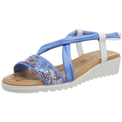 Andrea Conti 0145708, Sandali Aperti Donna, Multicolore Azur Kombiniert 445, 41 EU Andrea Conti 0145708, Sandali Aperti Donna, Multicolore Azur Kombiniert 445, 41 EU