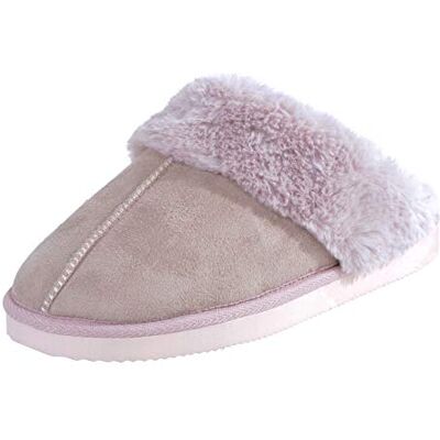 Autumn Faith Ladies Slippers Womens Microsuede Mules Upper White Fleece Lining Non-Slip Tough Eva Sole Pink 6 UK, Pantofole Donna, Rosa, 39 EU Autumn Faith Ladies Slippers Womens Microsuede Mules Upper White Fleece Lining Non-Slip Tough Eva Sole Pink 6 UK, Pantofole Donna, Rosa, 39 EU