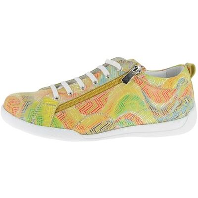 Andrea Conti Damen Low Top Sneaker, Scarpe da Ginnastica Donna, Giallo Comb, 36 EU Andrea Conti Damen Low Top Sneaker, Scarpe da Ginnastica Donna, Giallo Comb, 36 EU