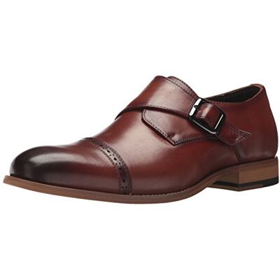 Stacy Adams Desmond cap Toe Monk Strap, Scarpa con Fibbia Mnch Uomo, Cognac, 43 EU Stacy Adams Desmond cap Toe Monk Strap, Scarpa con Fibbia Mnch Uomo, Cognac, 43 EU
