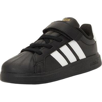 Adidas Unisex Bimbi 0-24 Streettalk Infants Shoes, Core Black/Ftwr White/Gold Met., 27 EU Adidas Unisex Bimbi 0-24 Streettalk Infants Shoes, Core Black/Ftwr White/Gold Met., 27 EU