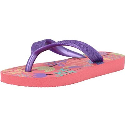 Havaianas Kids Flores Bambine e ragazze FlipFlop Pink Porcelain 23 EU Havaianas Kids Flores Bambine e ragazze FlipFlop Pink Porcelain 23 EU