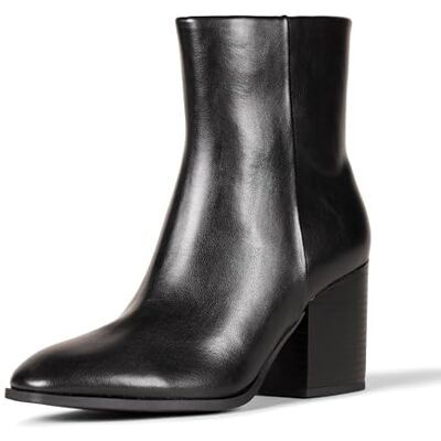 Amazon Essentials Stivaletti con Tacco Semplice Donna, Nero, 41.5 EU Amazon Essentials Stivaletti con Tacco Semplice Donna, Nero, 41.5 EU