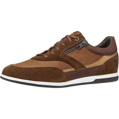 Geox Scarpe da Ginnastica da Uomo U Renan A, Cognac/Caramello, 45 EU Geox Scarpe da Ginnastica da Uomo U Renan A, Cognac/Caramello, 45 EU